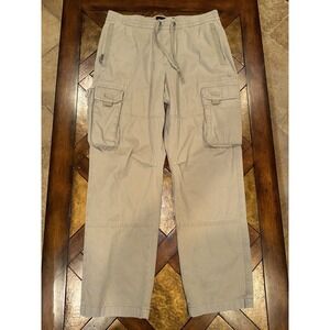 Abercrombie & Fitch Mens Cargo Jogger Pants Khaki Tan Size M Streetwear Utility